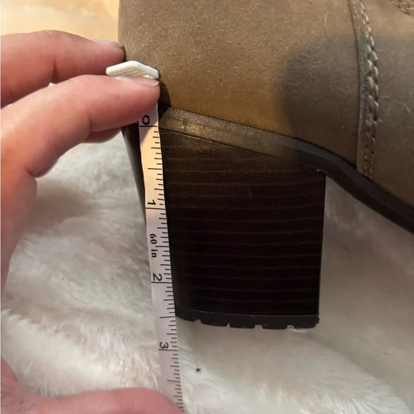 Lane Bryant Taupe Block Heeled Boots size 11 - Picture 7 of 10
